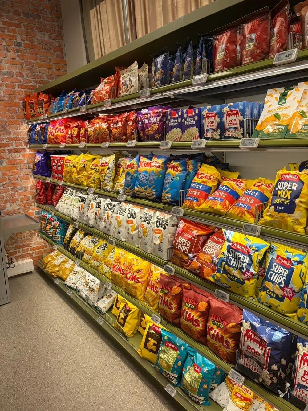 Snacks og chips